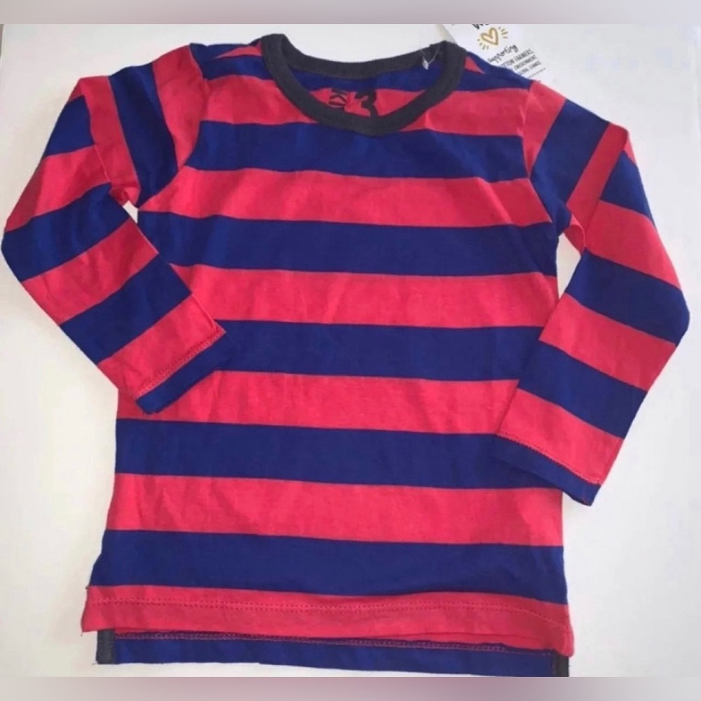 New boys size 3 cotton on striped long sleeves t-shirt - NEW